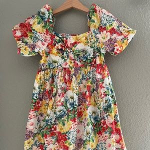 Zara Girls Floral Dress 10y